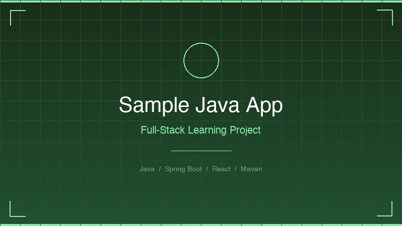 Sample Java App